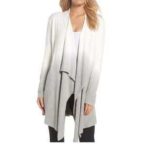 Barefoot Dreams Bamboo Chic Lite Drape Front Dip Dyed Cardigan Size L/XL Comfy